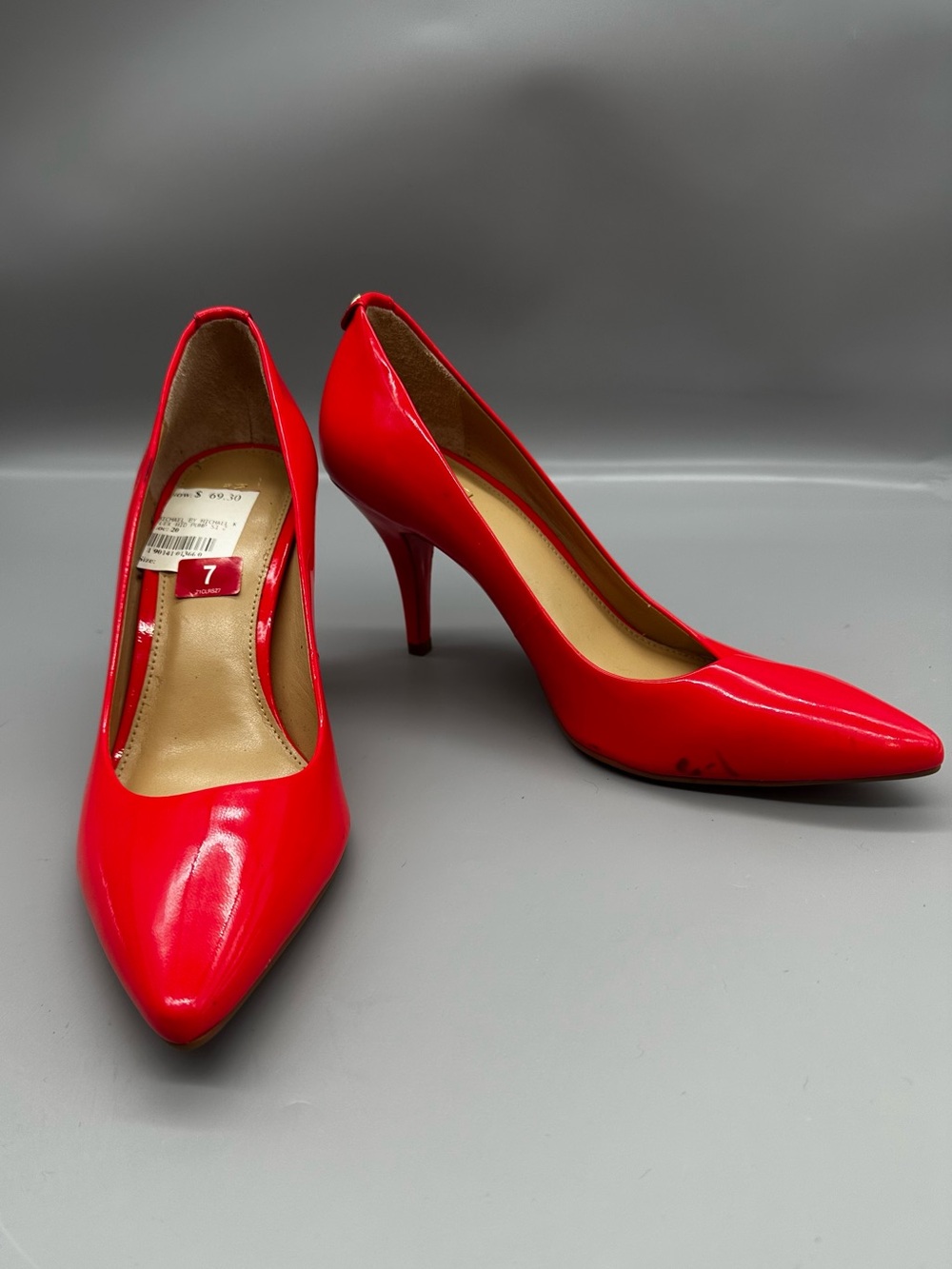 Michael Kors Flex Mid-Heel Patent Leather Pumps, Heeled Shoes